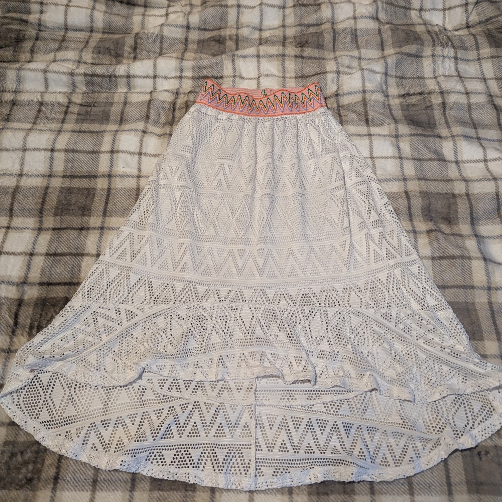 White Lace Girl's Skirt